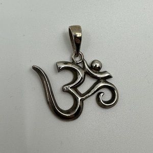 Om silver pendant